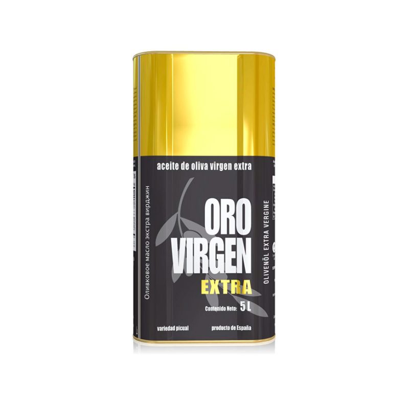 Aceite de Oliva Virgen EXTRA – ORO VIRGEN - Caja de 4 Latas de 5 Litros
