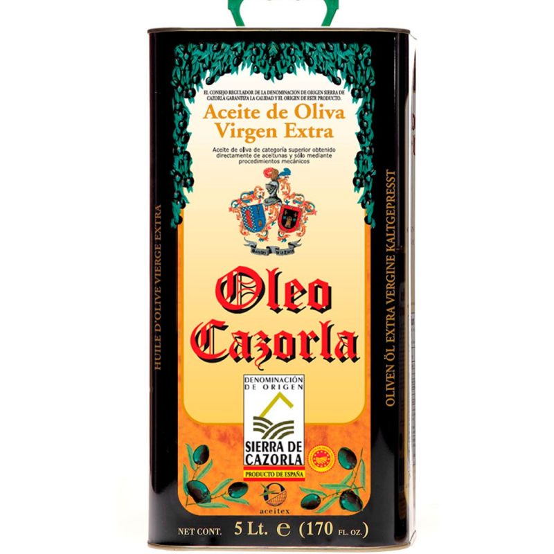 Aceite de Oliva Virgen Extra Oleo Cazorla – Latas de 5 Litros